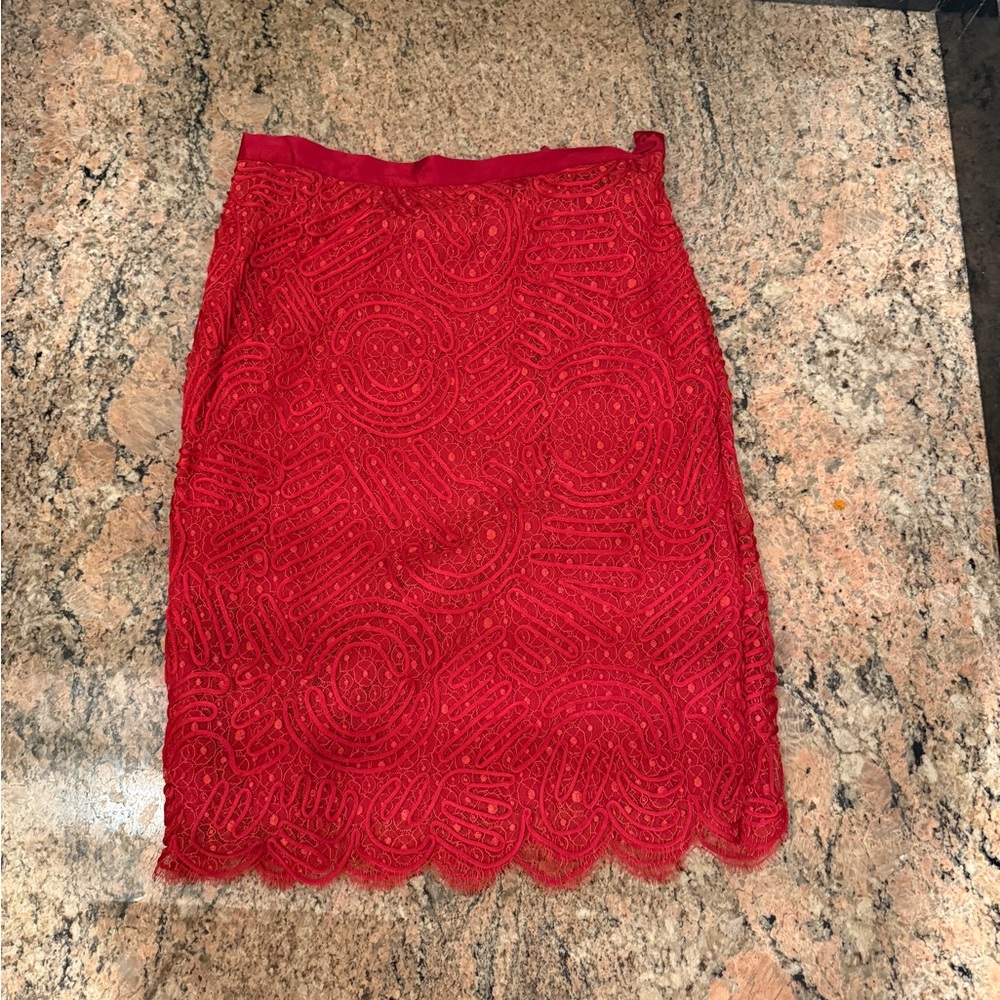 Escada Vibrant Red and Gold Abstract Pattern Blazer - Picture 3 of 4